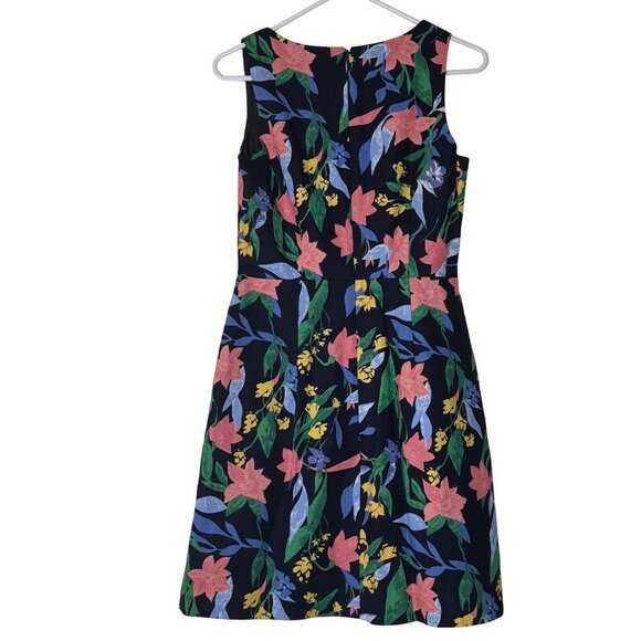 J. Crew Womens Floral Basket Weave Sleeveless Square Neck Mini Dress Size 2 - Picture 2 of 11